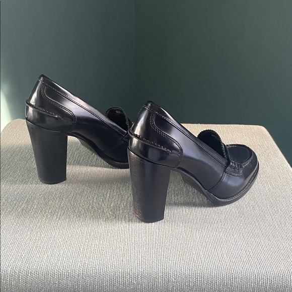 Church’s Trembrey Heel | Black Leather Designer Heels | Size 37 (US 6.5–7) - Picture 5 of 10